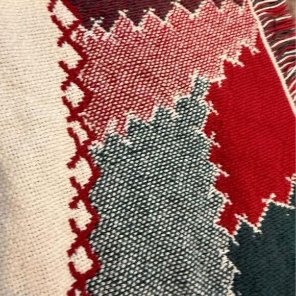 Vintage 1991 MWW Santa Claus Christmas Throw Blanket - Picture 3 of 7